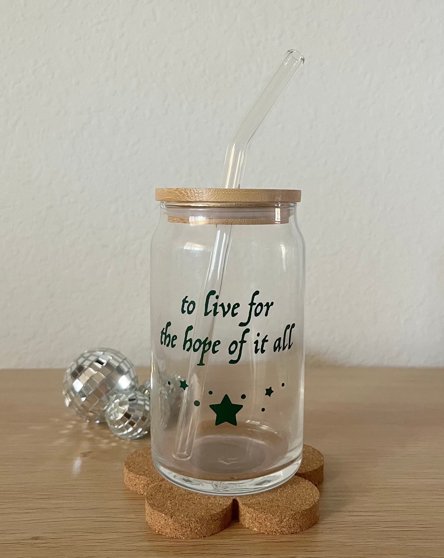 august | coffee glass