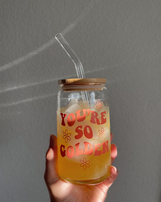 you're so golden | coffee glass
