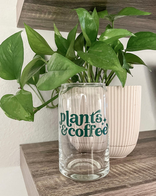 plants & coffee | coffee glass