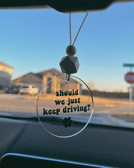 keep driving | car charm