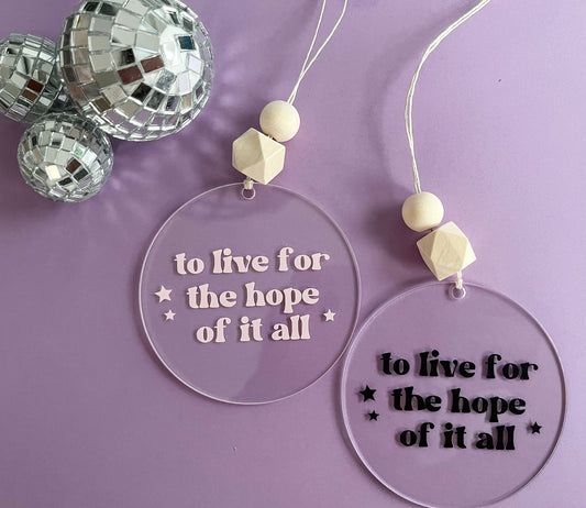 hope of it all | car charm