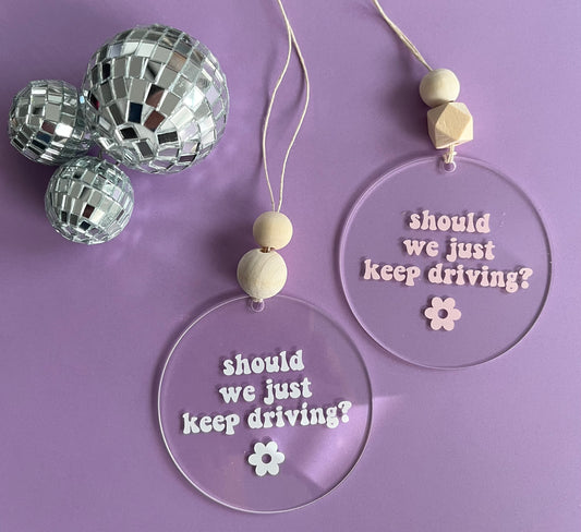 keep driving | car charm