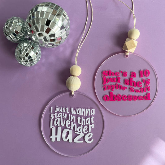 taylor swift obsessed | car charm