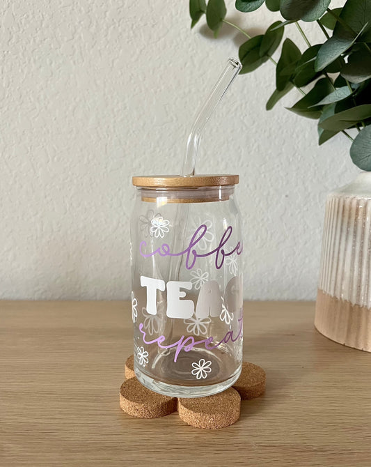 coffee teach repeat | coffee glass
