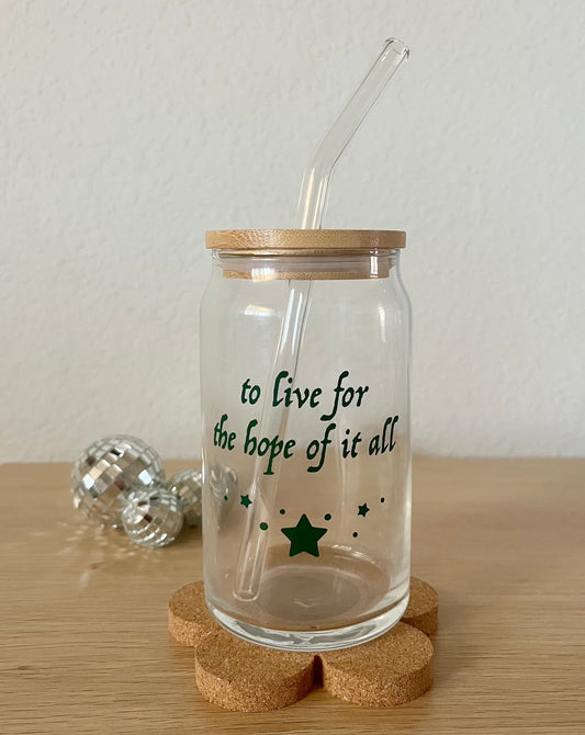 august | coffee glass