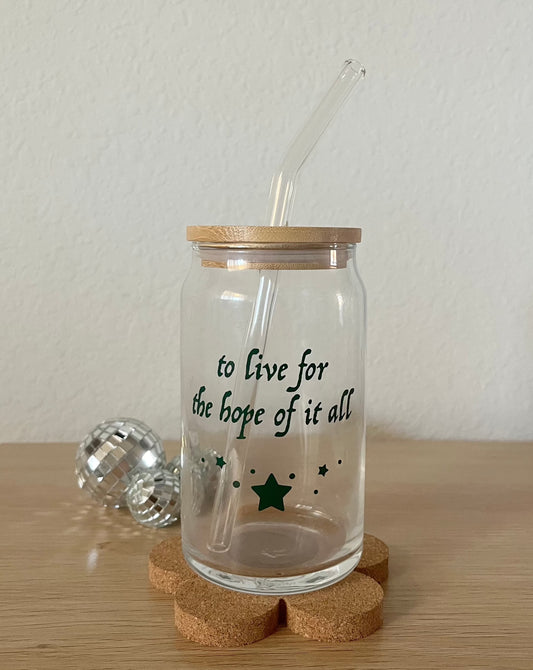 august | coffee glass