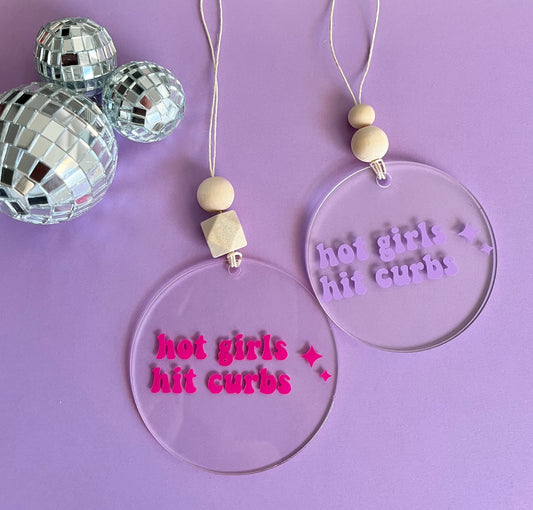 hot girls hit curbs | car charm