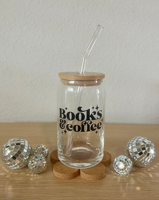 books & coffee | coffee glass
